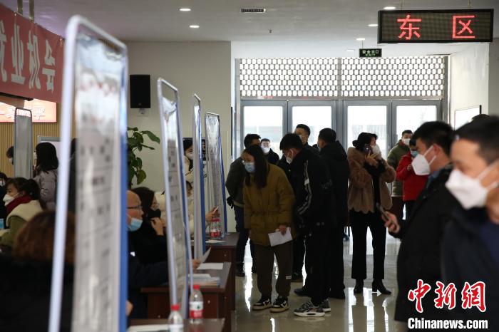 圖為招聘會現(xiàn)場?！∵|寧省人社廳供圖